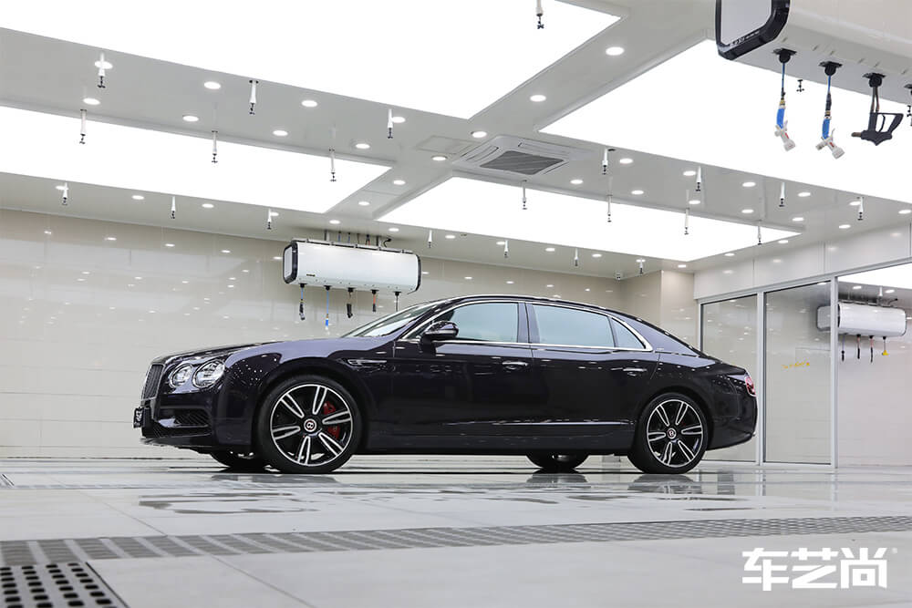 宾利欧陆施工改色膜 紫色 效果展示（9）