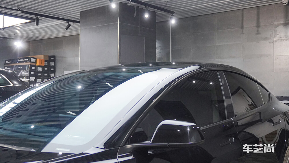 特斯拉Model 3施工威固隔热膜案例分享（8）