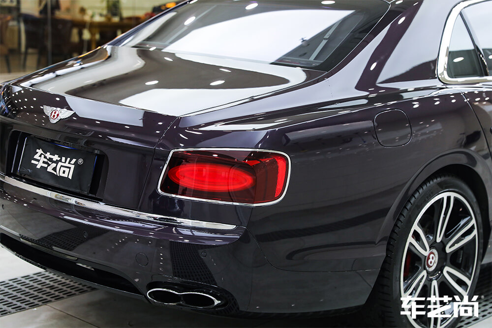 宾利欧陆施工改色膜 紫色 效果展示（7）