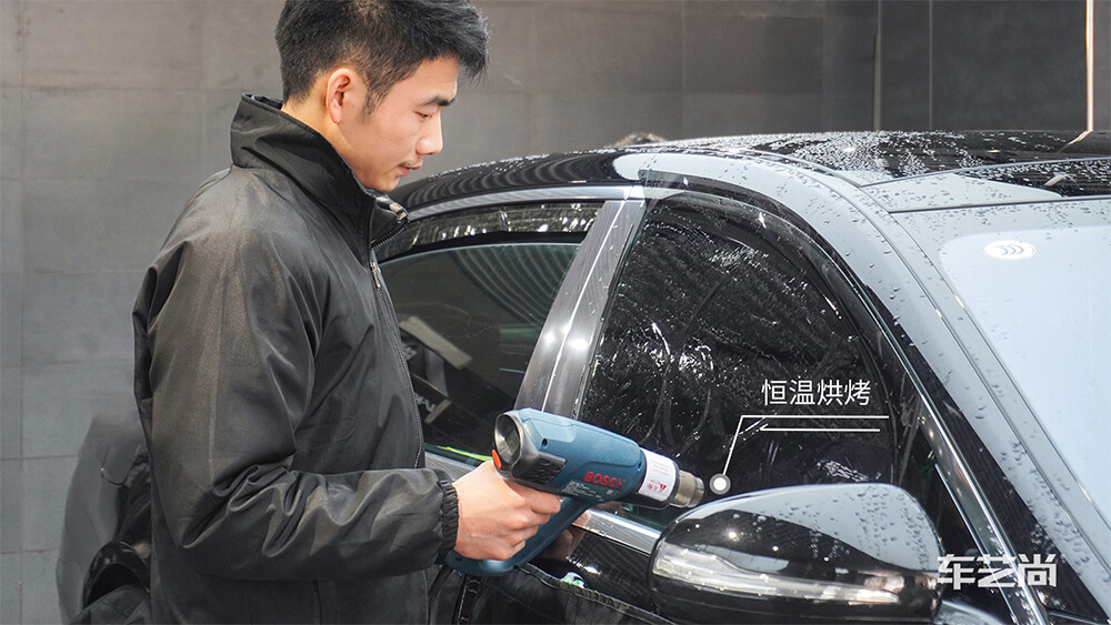 迈巴赫选择施工威固隐形车衣，施工流程展示（5）