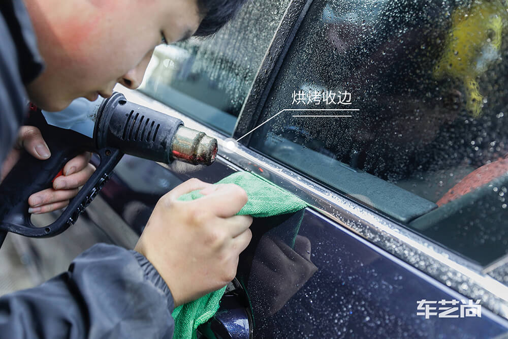 宝马5系装贴威固漆面保护膜过程展示（图七）