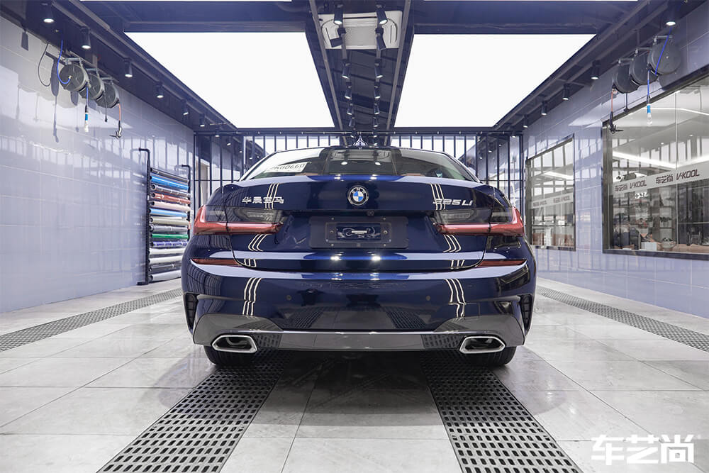 宝马3系装贴威固隐形车衣，施工流程展示（13）