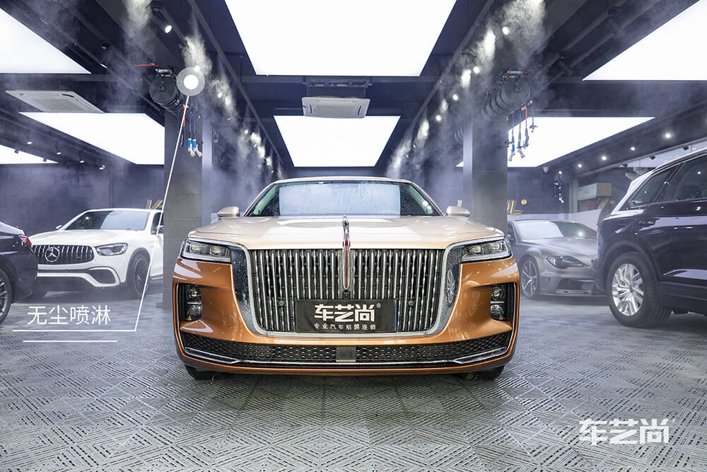 红旗H9施工威固漆面保护膜施工过程（图二）