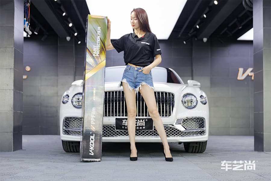 宾利飞驰施工威固漆面保护膜过程及效果展示（三八）