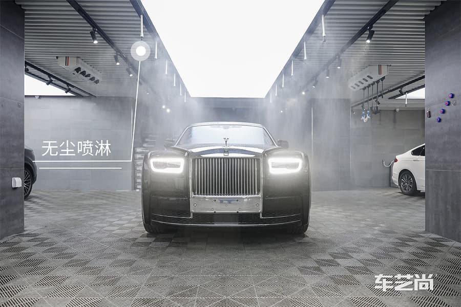 劳斯莱斯幻影施工威固漆面保护膜过程及效果展示（图二）
