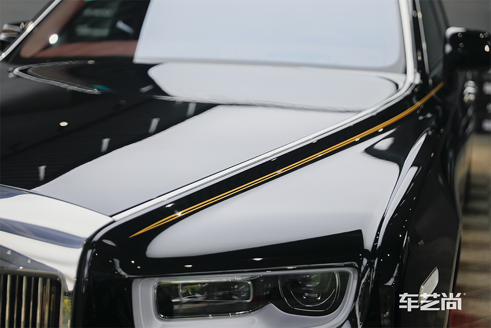 车艺尚宝山旗舰店劳斯莱斯幻影施工威固漆面保护膜效果（三）