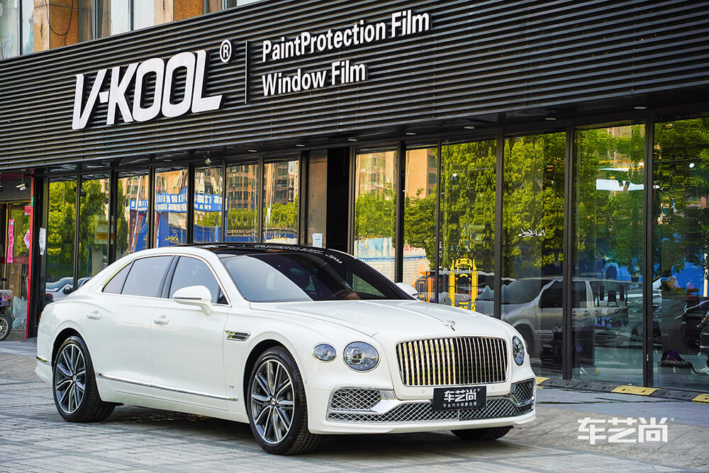 宾利飞驰施工威固漆面保护膜过程及效果展示（三二）