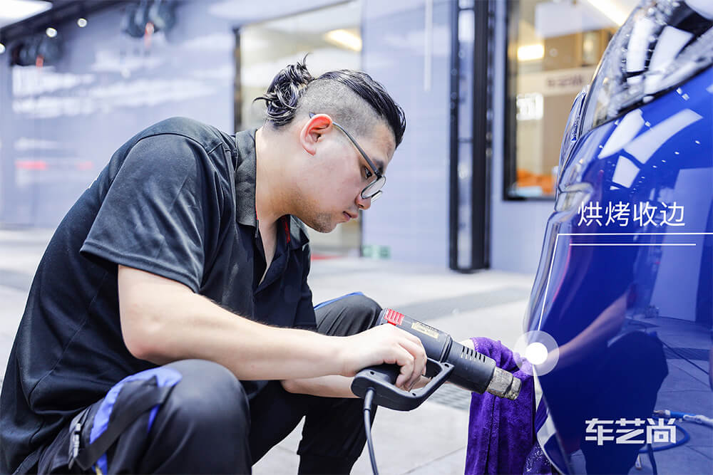 林肯冒险家施工威固漆面保护膜施工过程（十四）