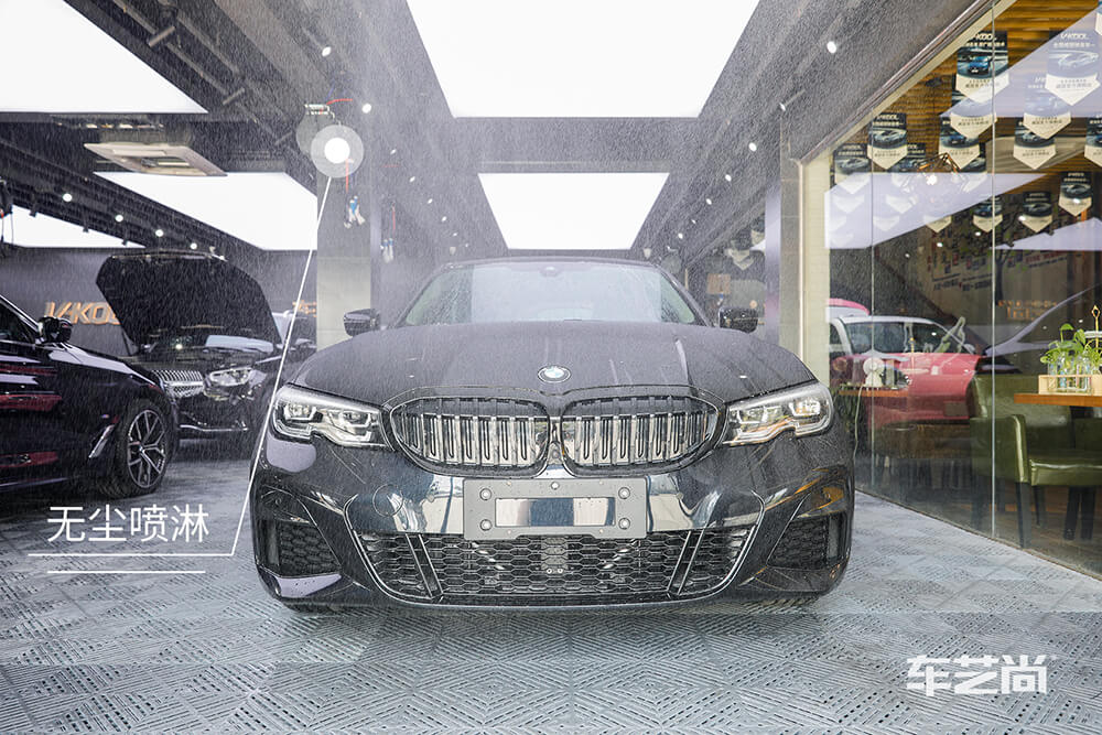 宝马330i施工威固漆面保护膜过程展示（一）