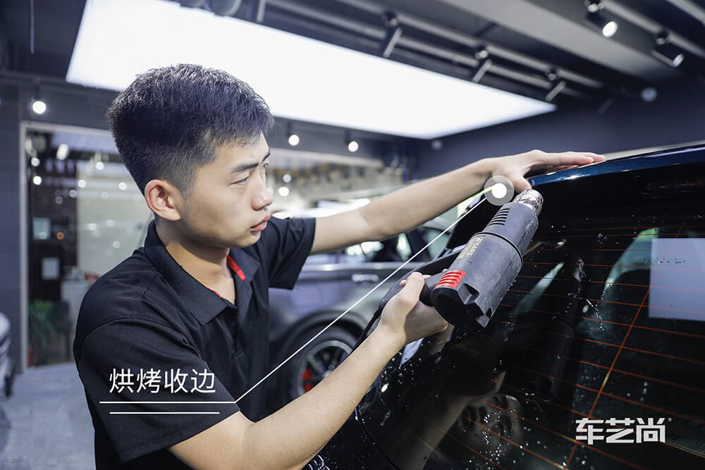 奔驰GLC300L施工威固漆面保护膜过程展示（十二）