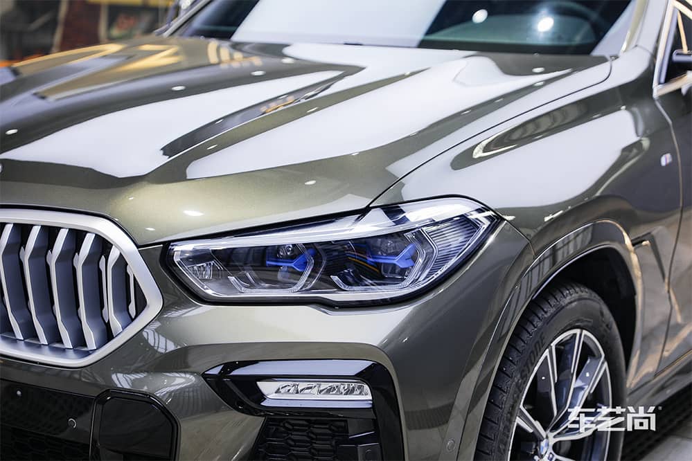 宝马X6施工威固漆面保护膜过程及效果展示（图二三）