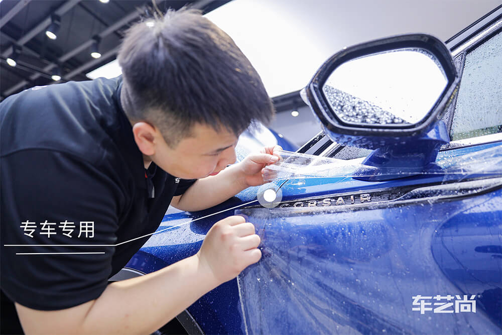 林肯冒险家施工威固漆面保护膜施工过程（五）