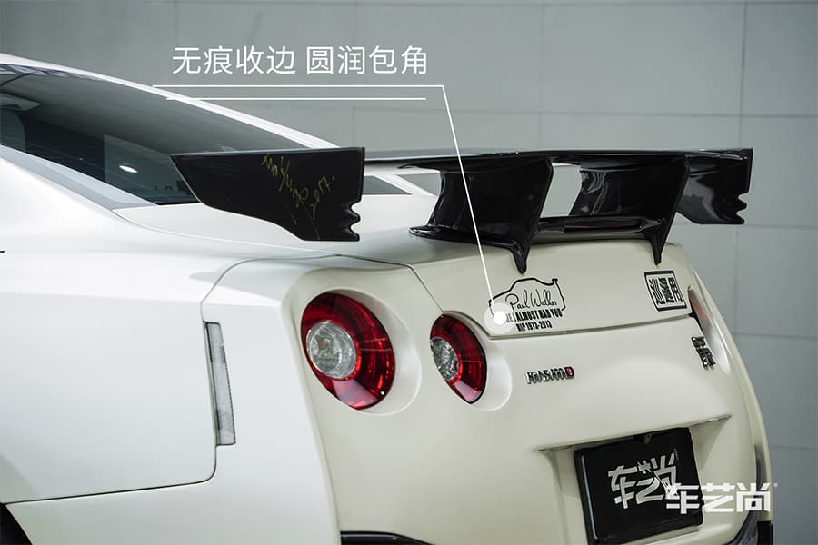 GTR 白色施工威固漆面保护膜过程及效果展示（图七）