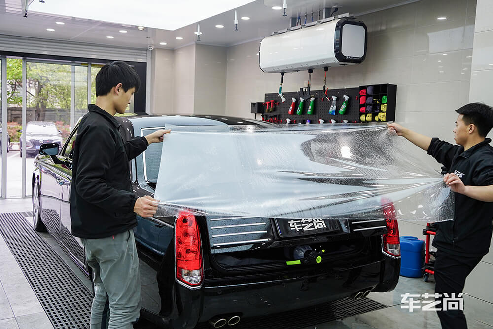 红旗L5施工威固漆面保护膜效果展示（图一）