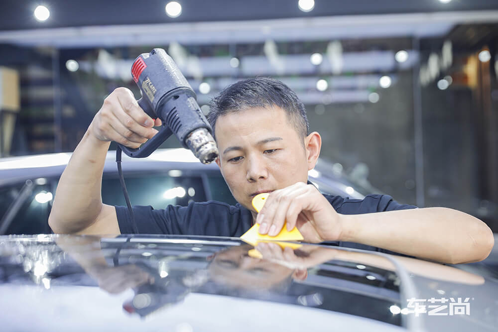 宝马6系GT施工威固漆面保护膜过程展示（图十四）