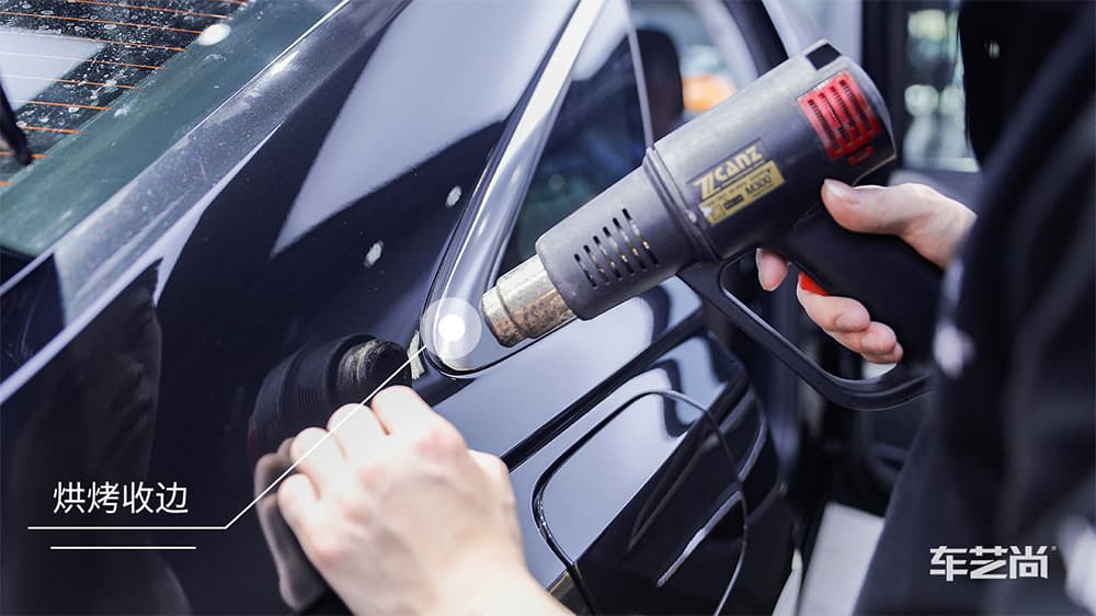 奥迪A8 黑色施工威固漆面保护膜流程及效果展示（图一一）