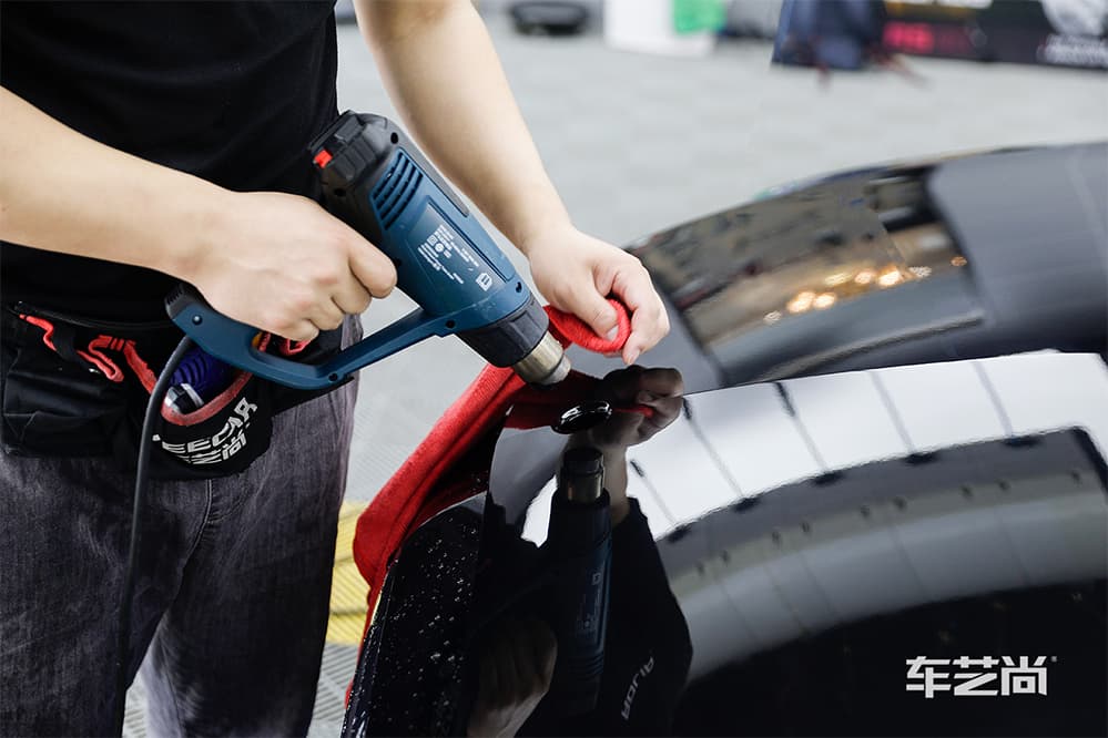 奔驰E300L黑色施工ROLIPS隐形车衣流程及效果展示（图二六）