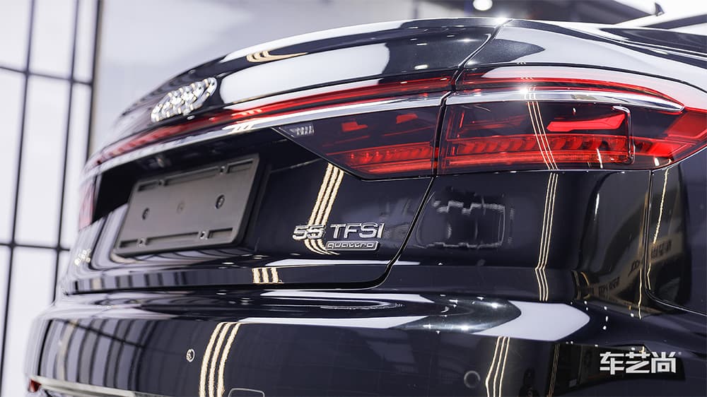 奥迪A8 黑色施工威固漆面保护膜流程及效果展示（图一九）