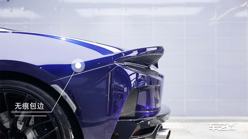 迈凯伦 GT 蓝色施工威固漆面保护膜流程及效果展示（图二八）