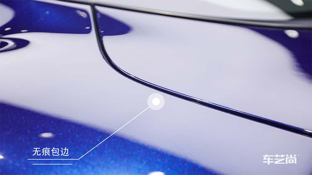 迈凯伦 GT 蓝色施工威固漆面保护膜流程及效果展示（图三十）