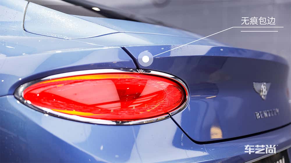 宾利蓝色施工威固漆面保护膜流程及效果展示（图十六）