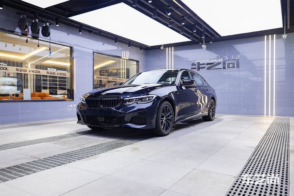 宝马3系蓝色施工威固漆面保护膜过程及效果展示（图二四）