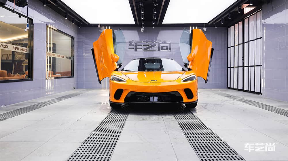 迈凯伦黄色施工威固漆面保护膜流程及效果展示（图三六）