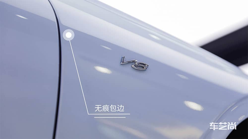 宾利GT蓝色施工威固漆面保护膜流程及效果展示（图二九）