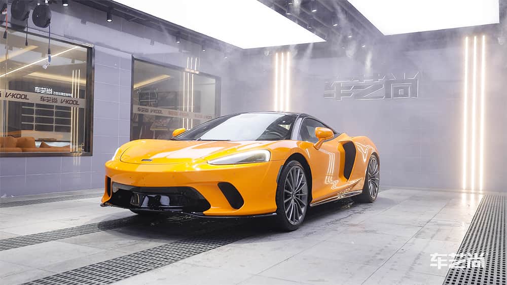 迈凯伦黄色施工威固漆面保护膜流程及效果展示（图二）