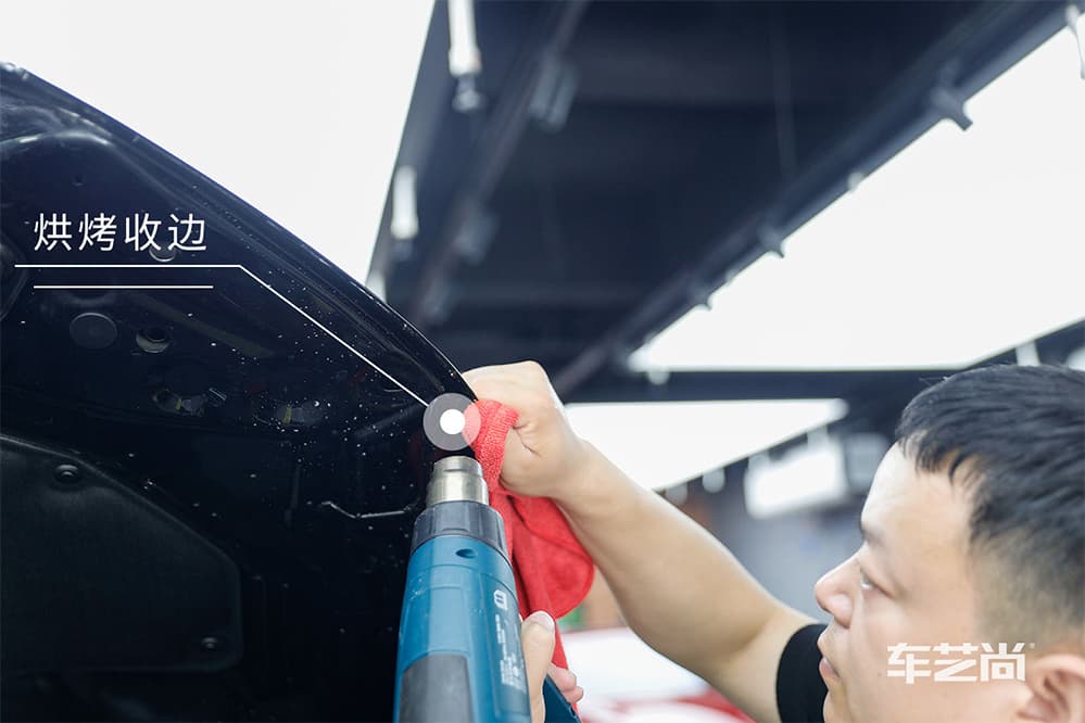 奔驰E300L黑色施工ROLIPS隐形车衣流程及效果展示（图二三）