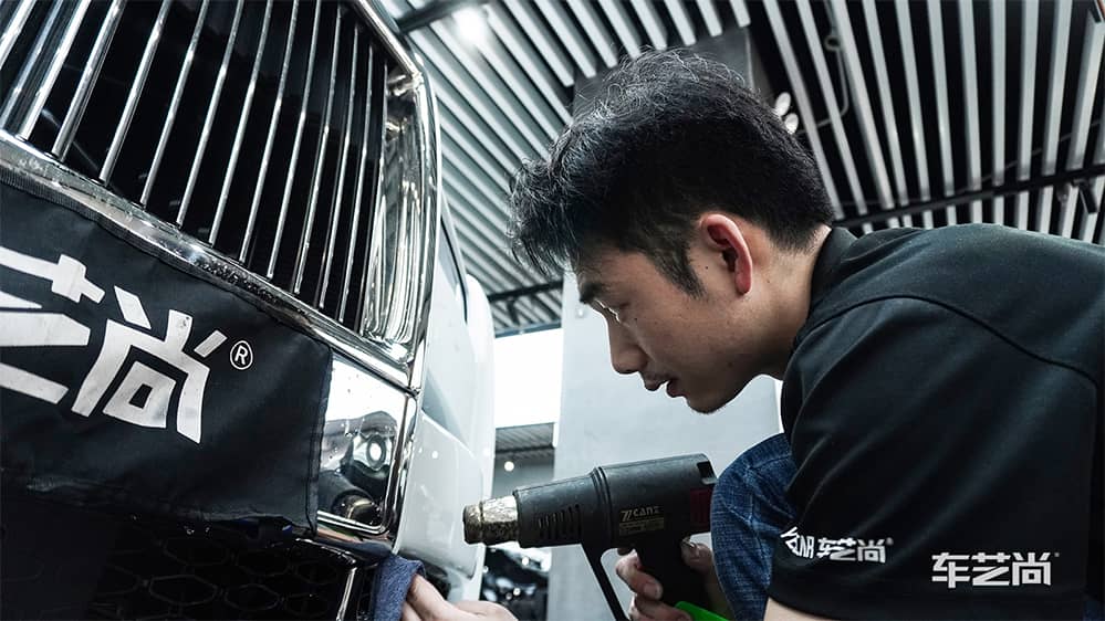 劳斯莱斯幻影白色施工威固漆面保护膜过程及效果展示（图一五）