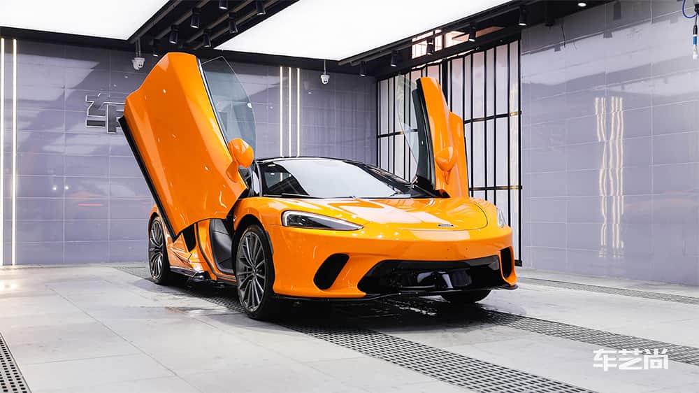 迈凯伦黄色施工威固漆面保护膜流程及效果展示（图三七）