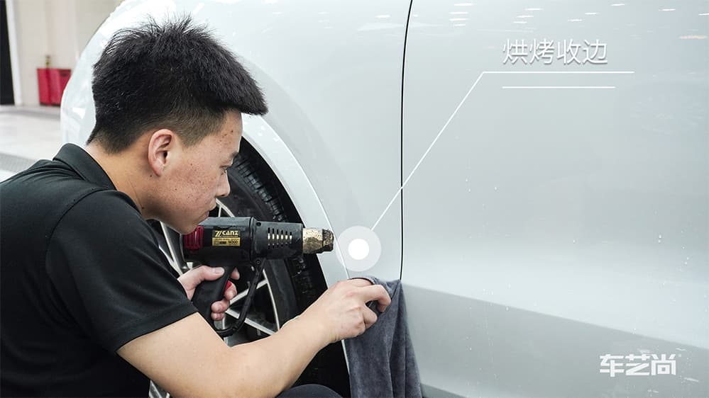 保时捷卡宴白色施工威固漆面保护膜流程及效果展示（图二七）