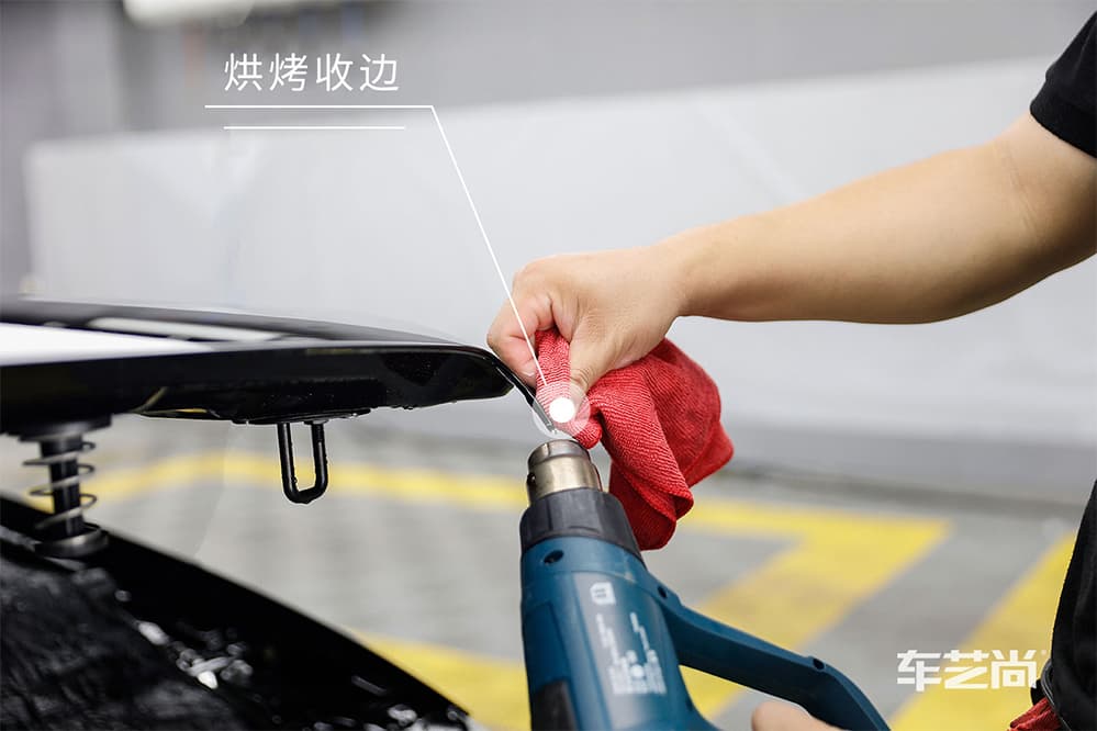 奔驰E300L黑色施工ROLIPS隐形车衣流程及效果展示（图二二）