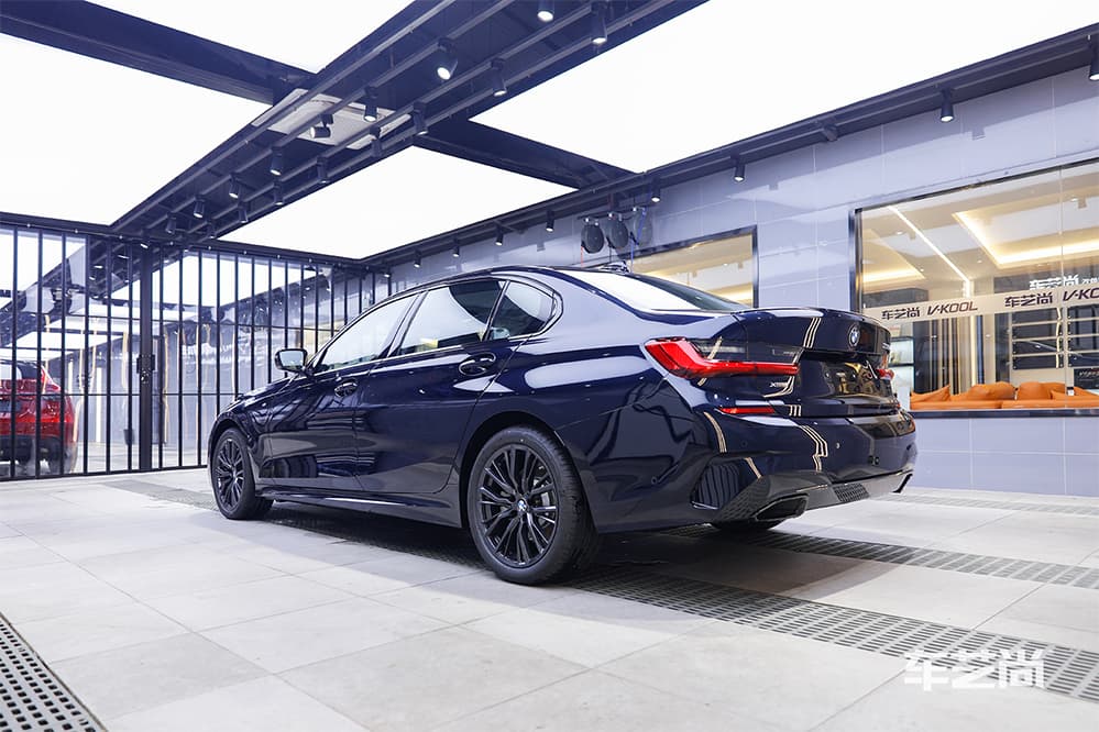 宝马3系蓝色施工威固漆面保护膜过程及效果展示（图二十）