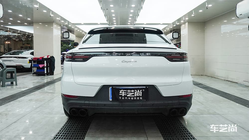 保时捷卡宴白色施工威固漆面保护膜流程及效果展示（图四十）