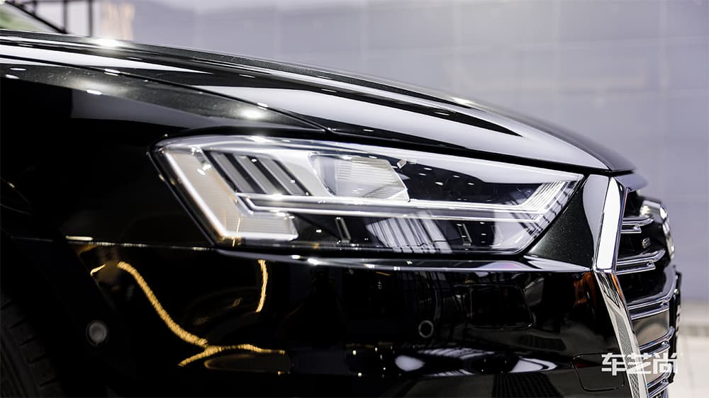 奥迪A8 黑色施工威固漆面保护膜流程及效果展示（图二四）