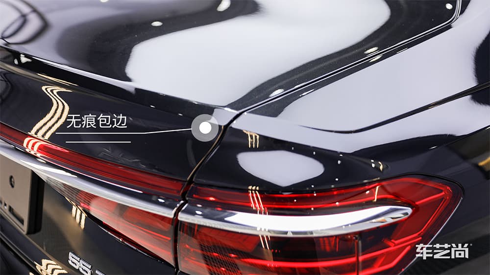 奥迪A8 黑色施工威固漆面保护膜流程及效果展示（图二一）