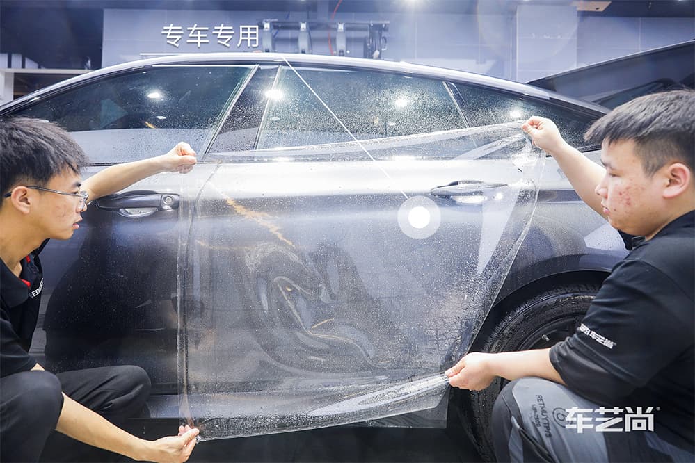 宝马3GT施工威固漆面保护膜过程及效果展示（图九）