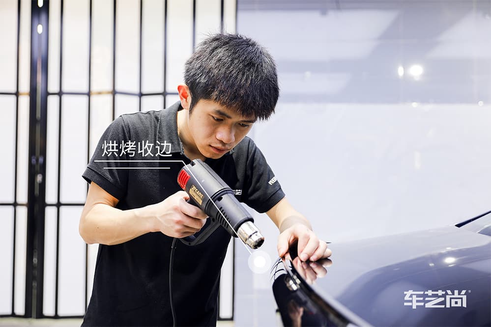 宝马3系蓝色施工威固漆面保护膜过程及效果展示（图十二）