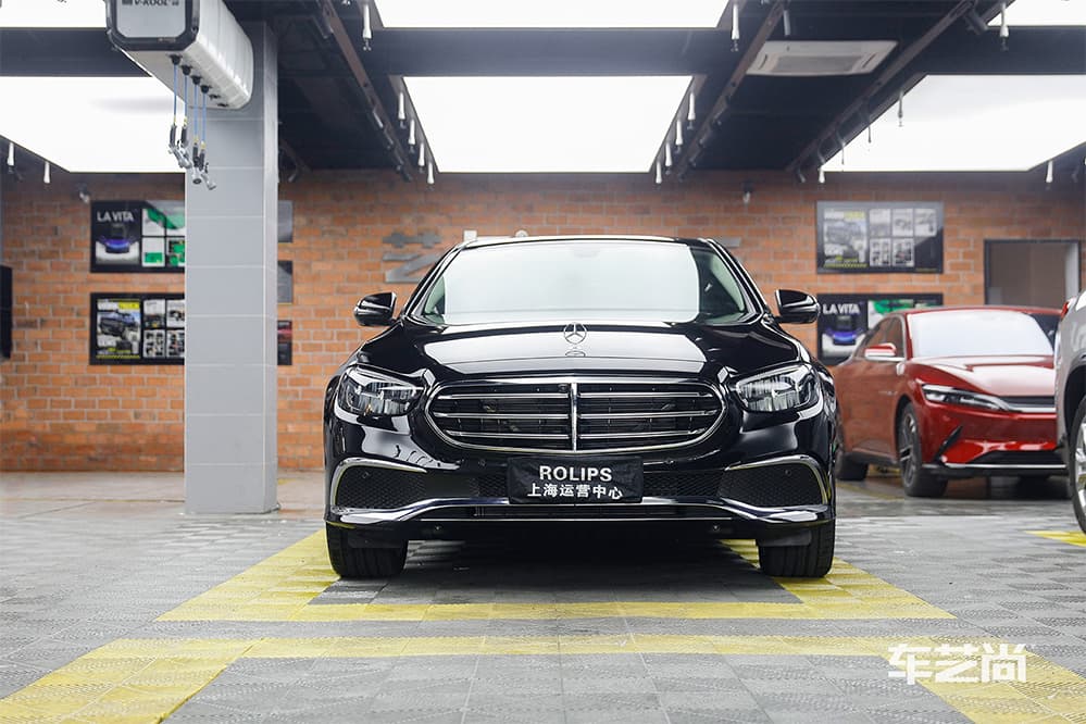 奔驰E300L黑色施工ROLIPS隐形车衣流程及效果展示（图三五）