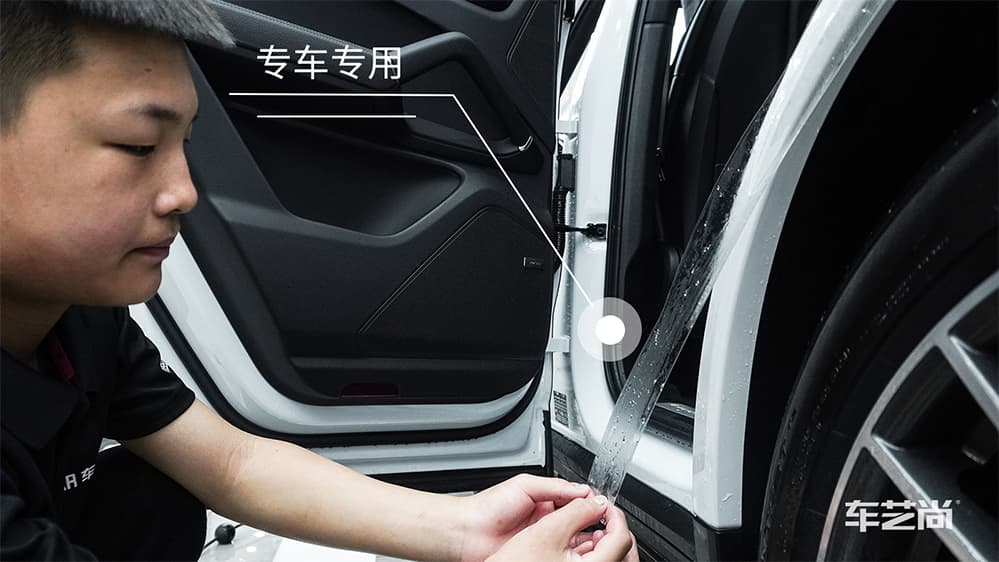 保时捷卡宴白色施工威固漆面保护膜流程及效果展示（图一四）