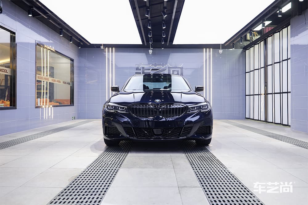 宝马3系蓝色施工威固漆面保护膜过程及效果展示（图二五）