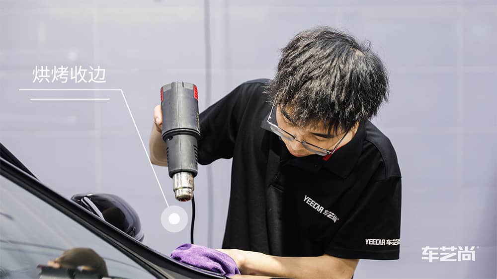 奔驰GLC260黑色施工威固漆面保护膜流程及效果展示（图一六）