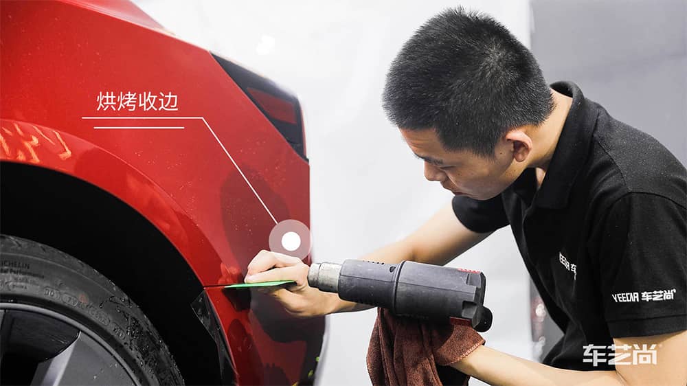 特斯拉Modle3红色施工威固漆面保护膜过程及效果展示（图一八）