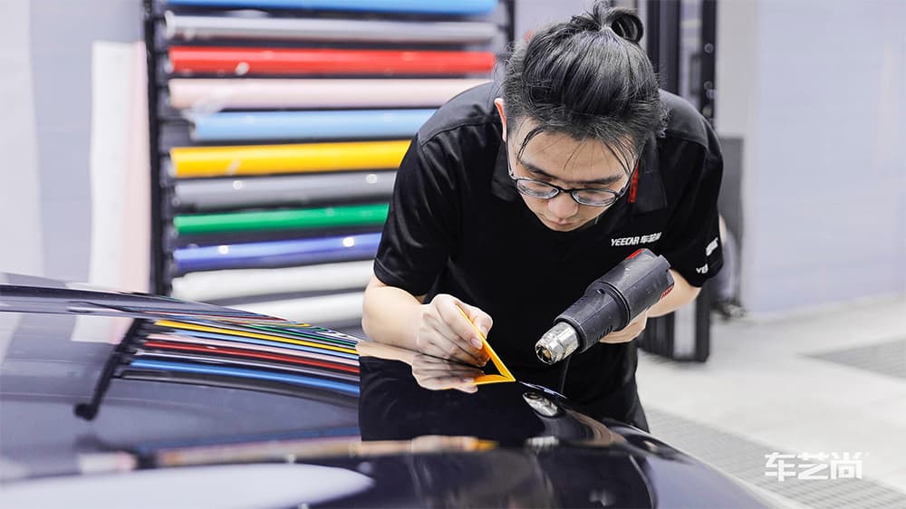 宝马X3深蓝色施工威固漆面保护膜流程及效果展示（图一七）