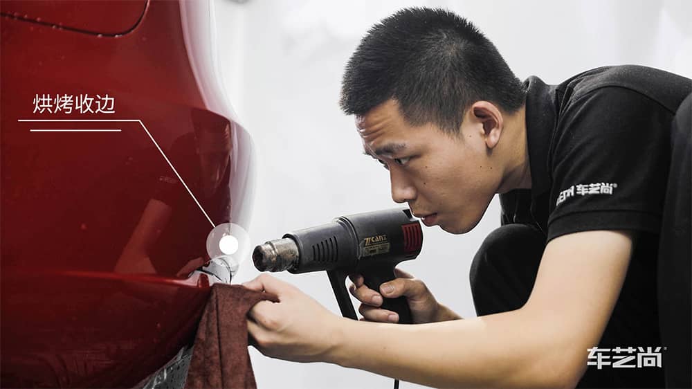 特斯拉Modle3红色施工威固漆面保护膜过程及效果展示（图一九）