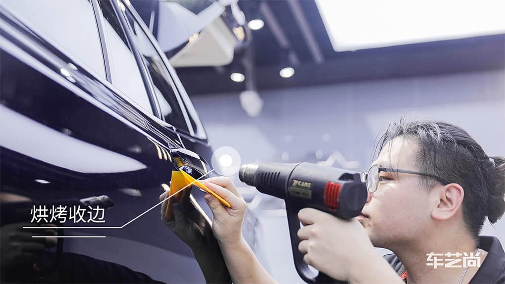 宝马X3深蓝色施工威固漆面保护膜流程及效果展示（图二一）