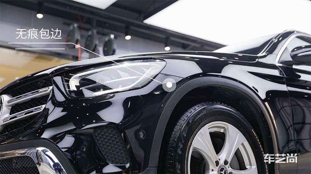 奔驰GLC260黑色施工威固漆面保护膜流程及效果展示（图三十）