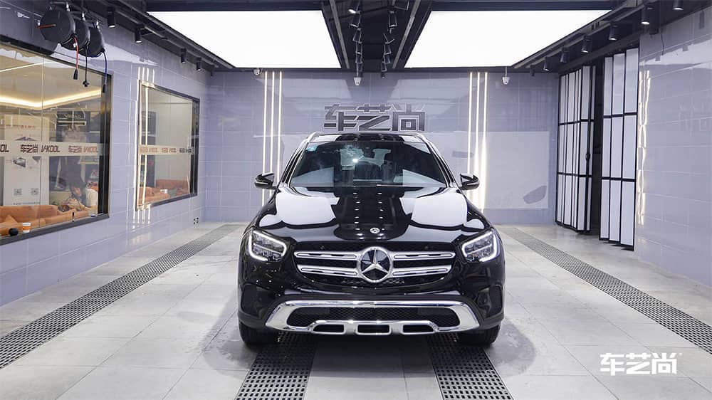 奔驰GLC260黑色施工威固漆面保护膜流程及效果展示（图三三）